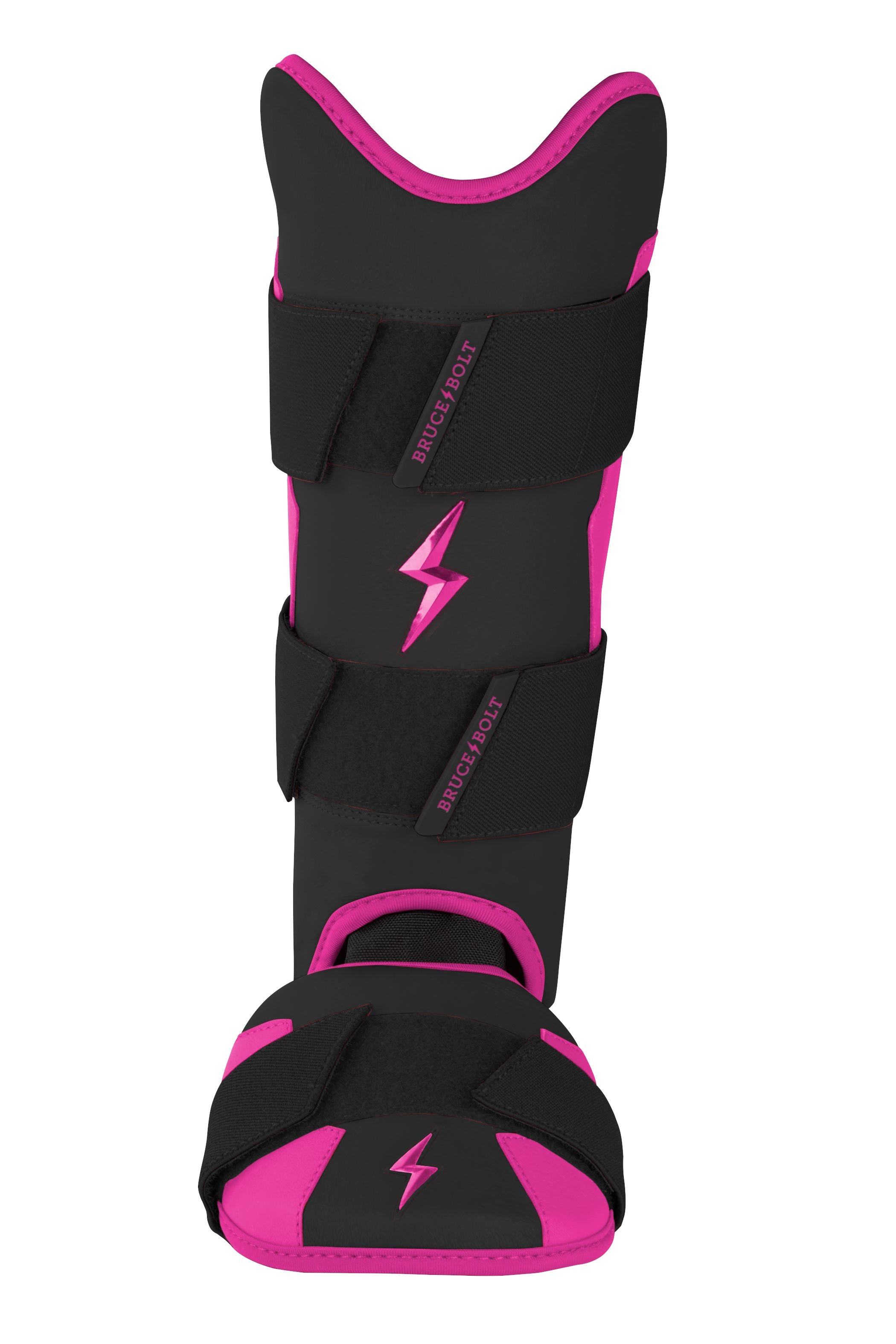 BRUCE BOLT Creator Series Leg Guard – BLACK W/ HOT PINK