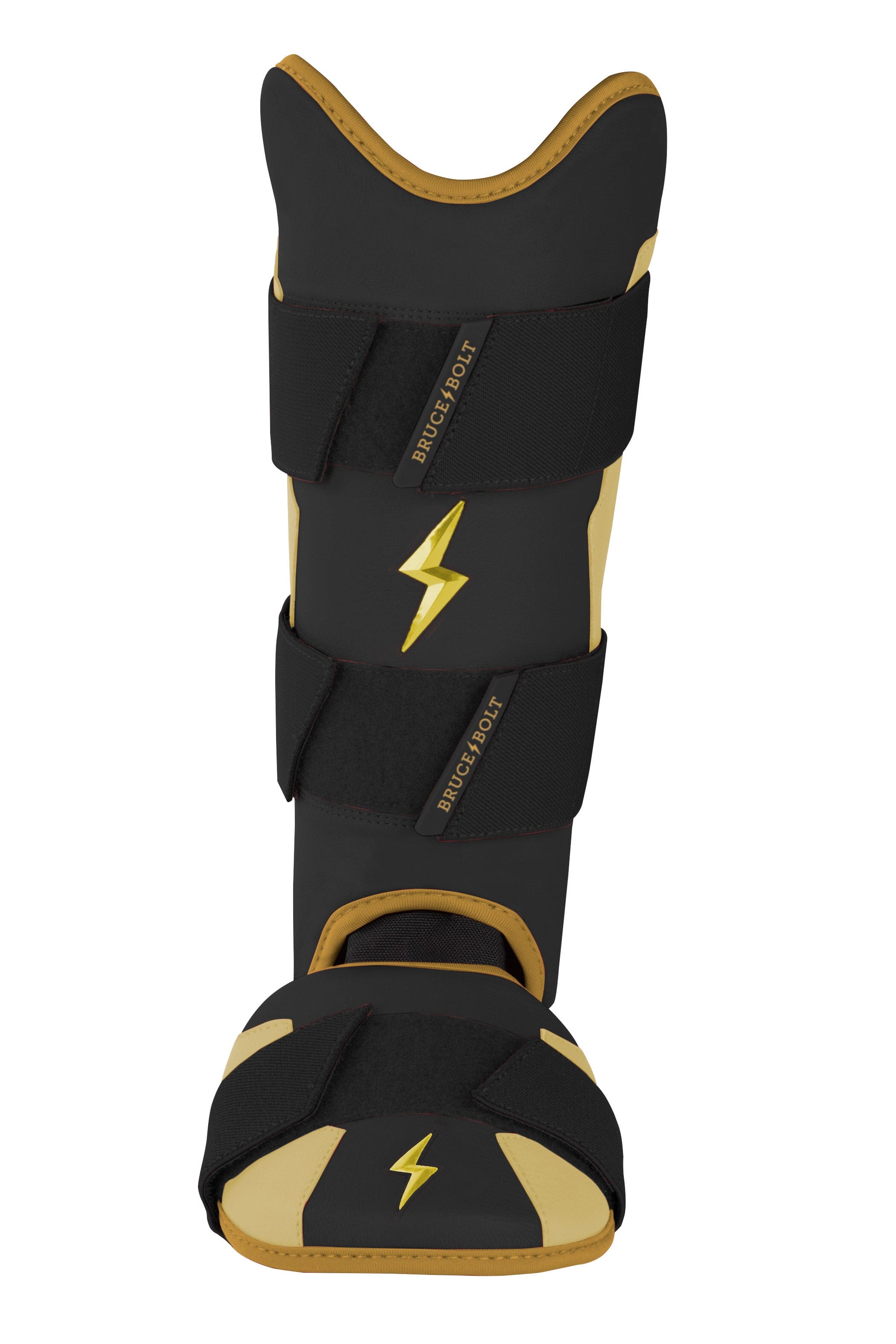 BRUCE BOLT Gold Series Leg Guard – GOLD BLACK