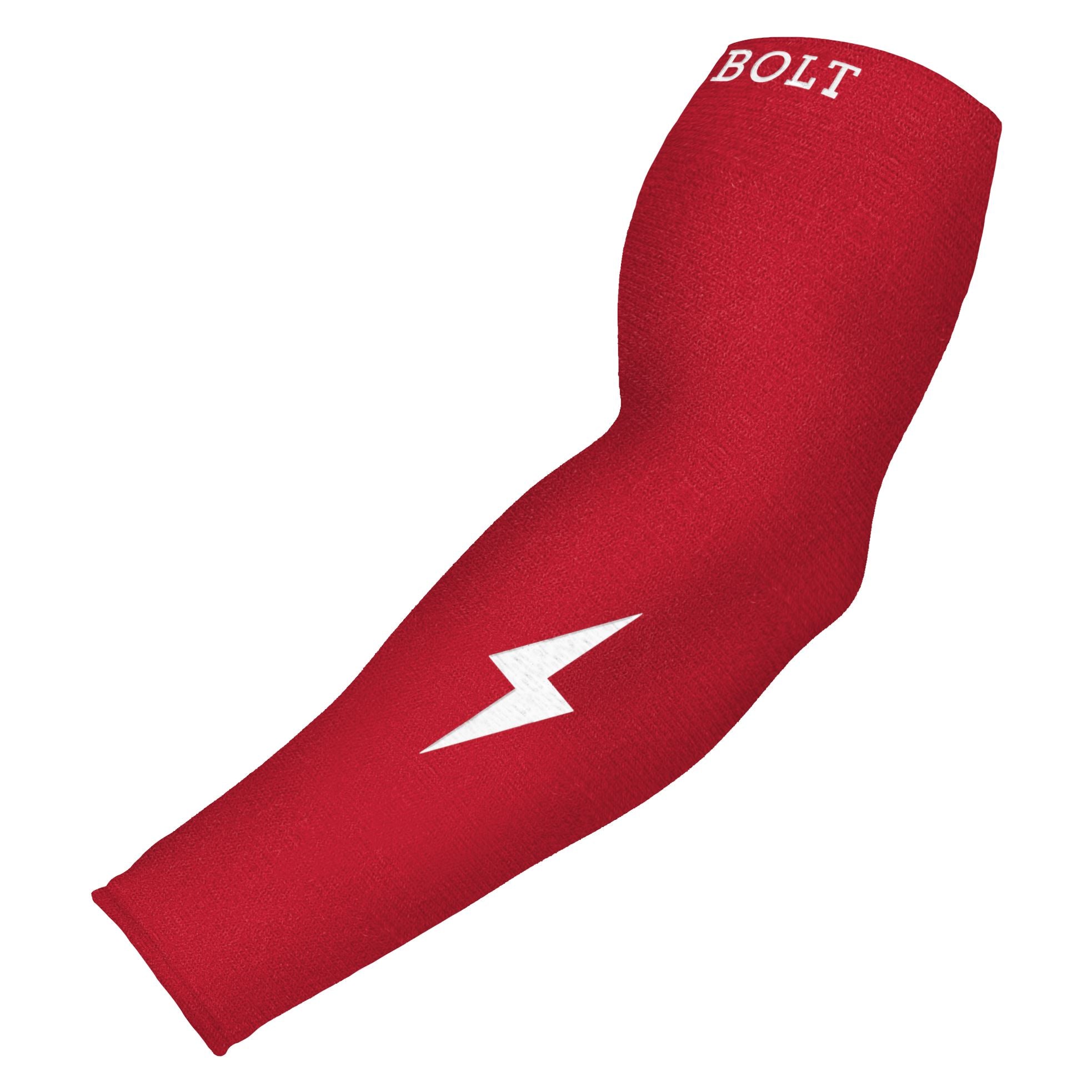 BRUCE BOLT Graduated Compression Premium Arm Sleeve – RED