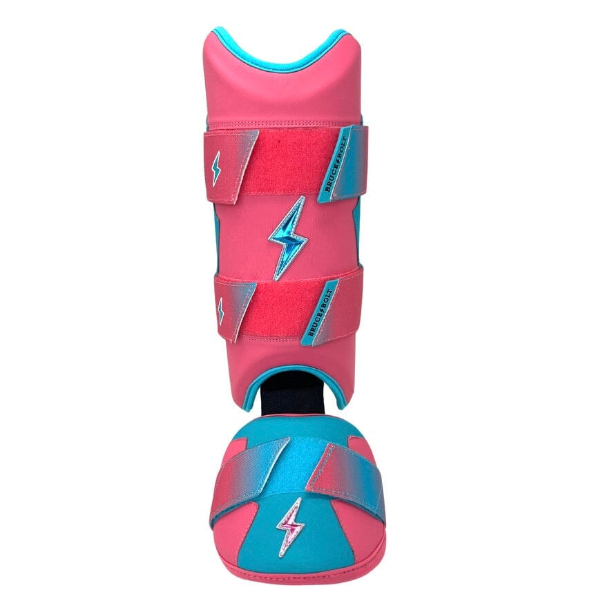 BRUCE BOLT Signature Series Leg Guard – CLARK PINK/TEAL