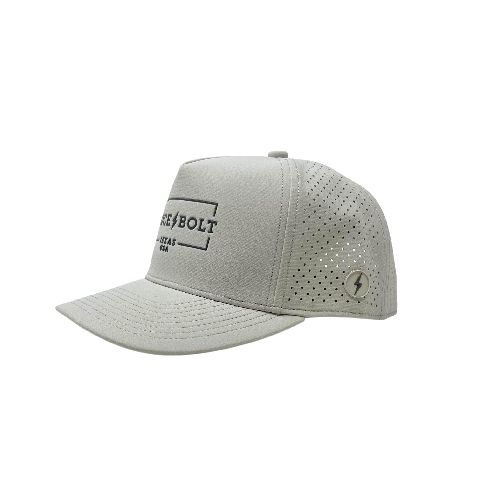BRUCE BOLT Standard 5-Panel Snapback Hat – GREY