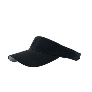 BRUCE BOLT Visor with Velcro Adjustment - BLACK w/ BLACK BOLT