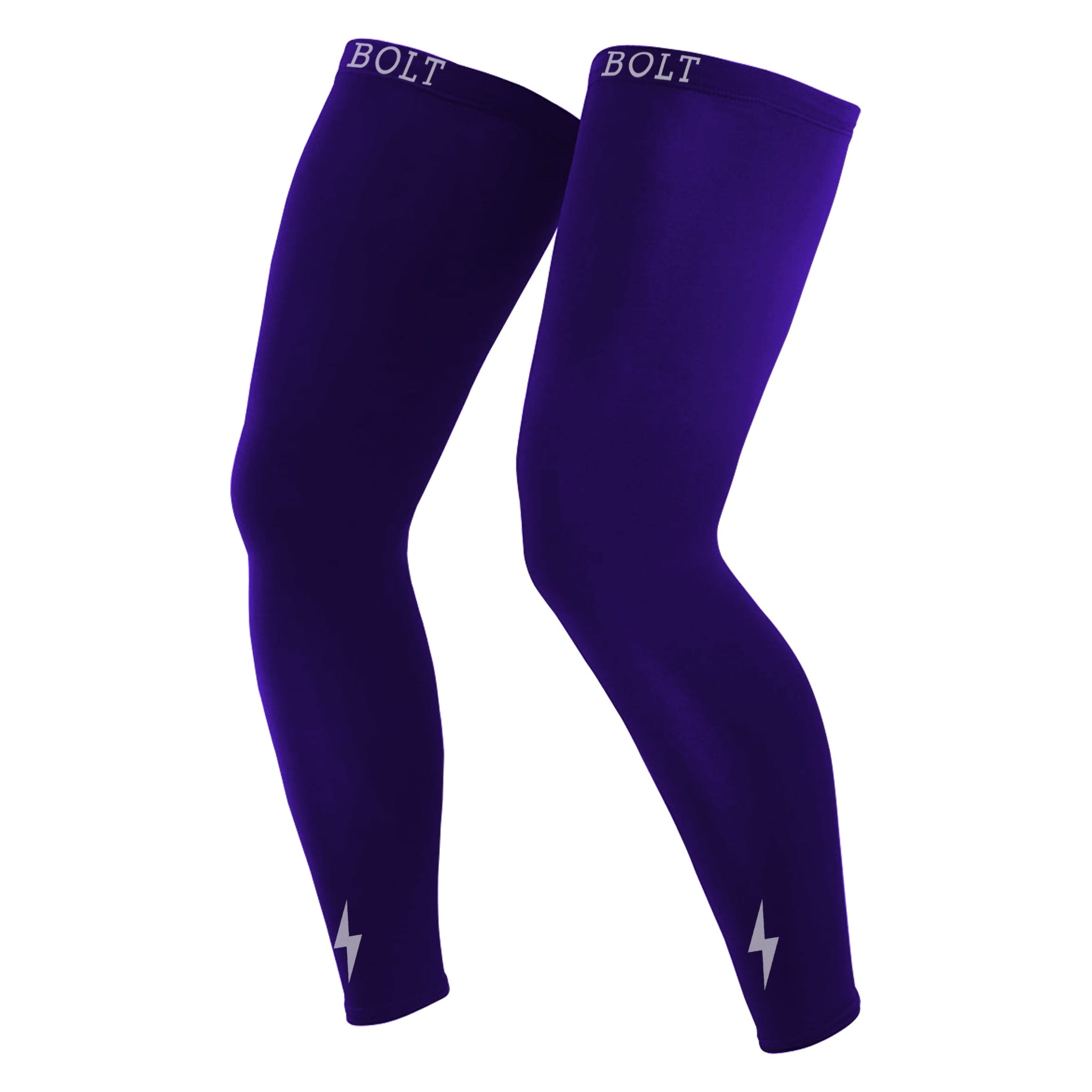 BRUCE BOLT Xtra Long Compression Leg Sleeves (pair) – PURPLE