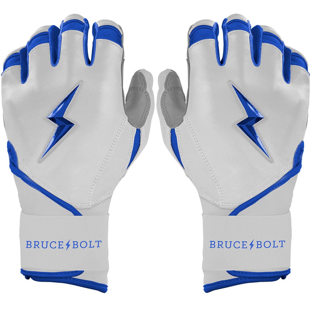 PREMIUM PRO CHROME Series Long Cuff Batting Gloves | ROYAL