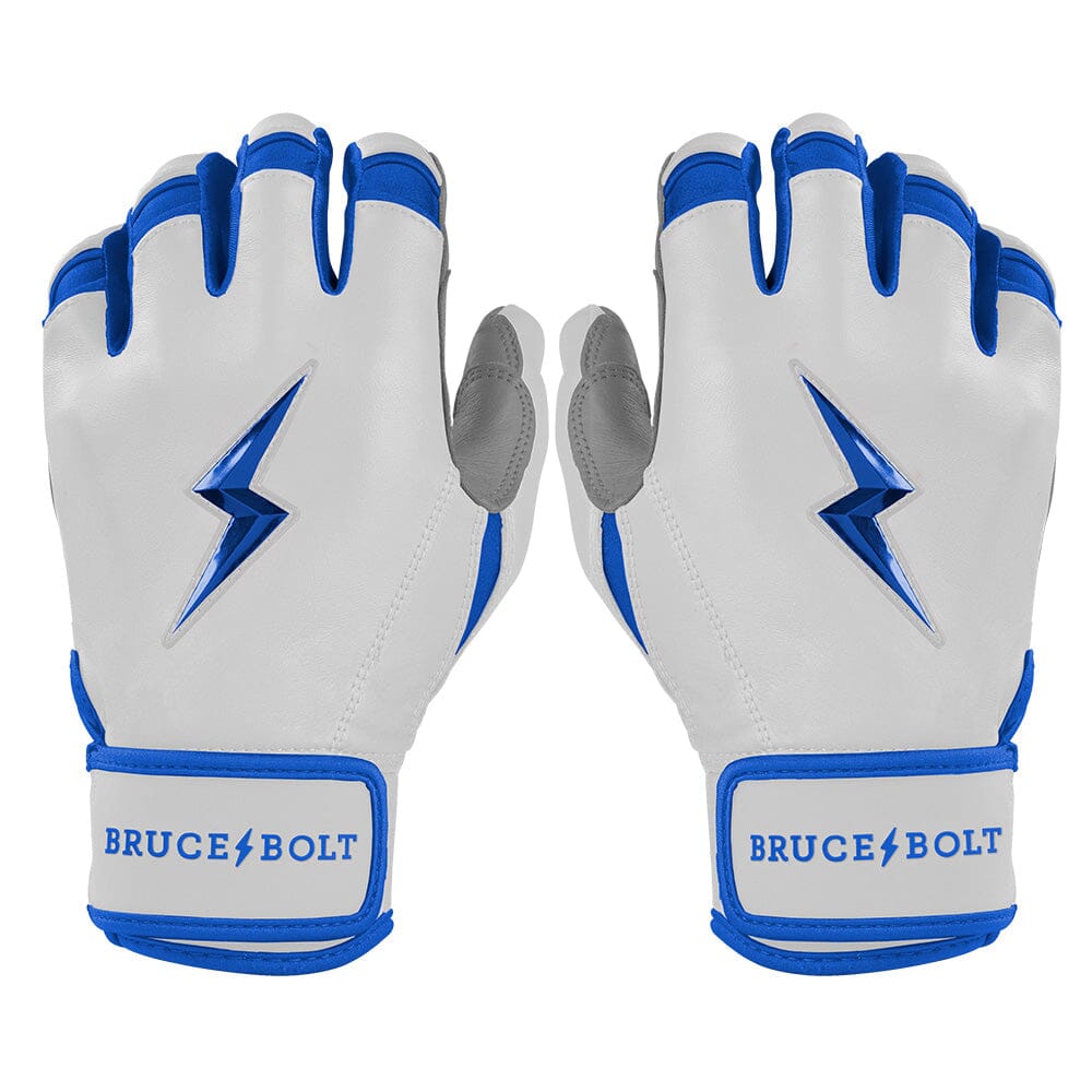 PREMIUM PRO CHROME Series Short Cuff Batting Gloves | ROYAL