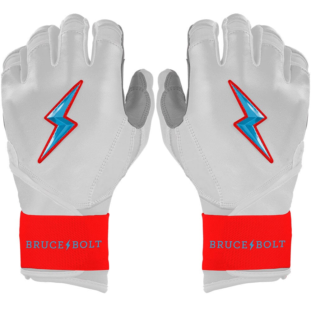 PREMIUM PRO Creator Series Long Cuff Batting Gloves | MIAMI WHITE