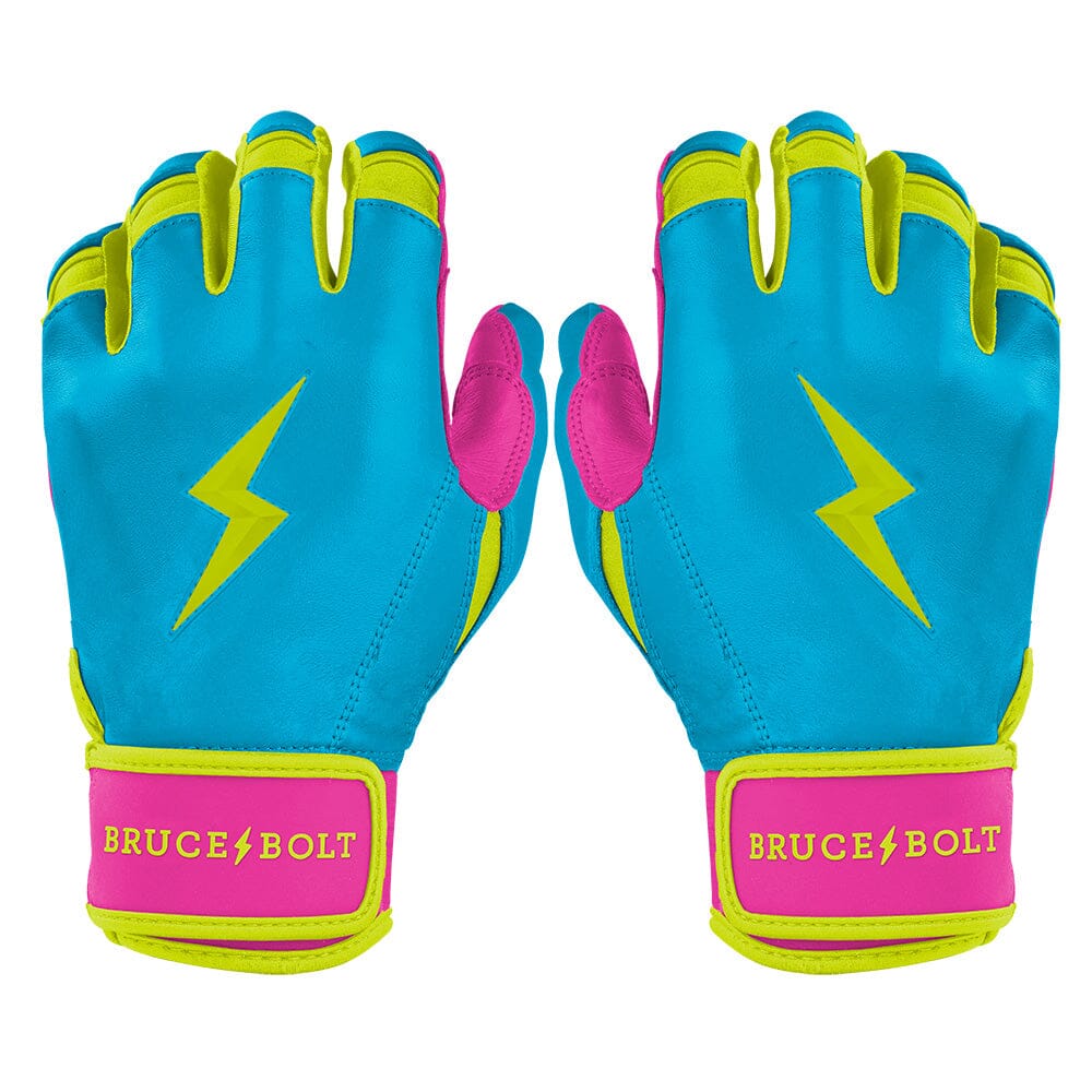 PREMIUM PRO Creator Series Short Cuff Batting Gloves | CARIBBEAN BLUE