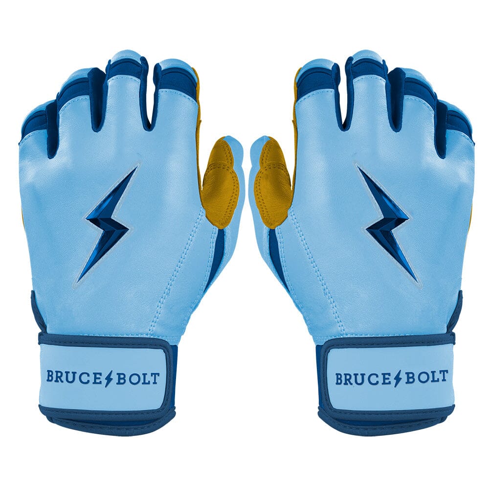 PREMIUM PRO Creator Series Short Cuff Batting Gloves | Carolina Blue