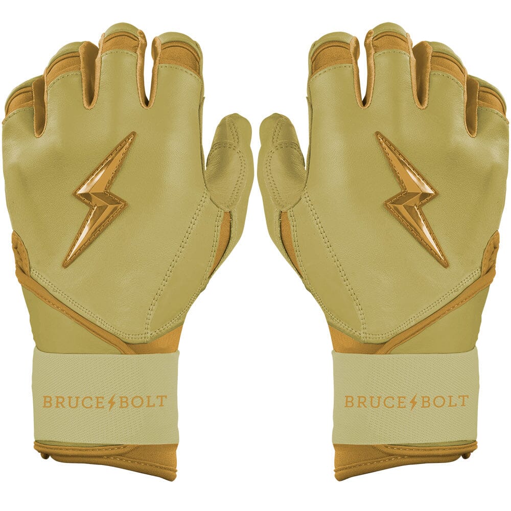 PREMIUM PRO GOLD Series Long Cuff Batting Gloves