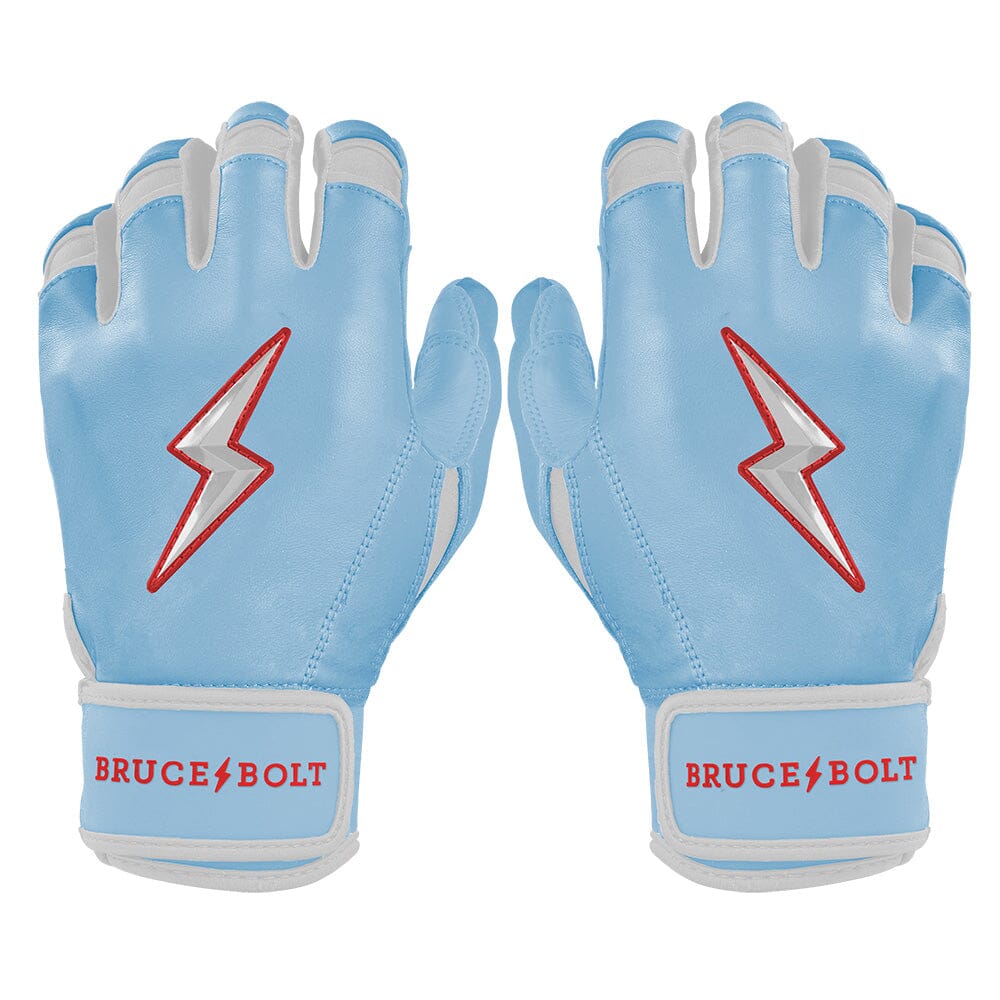 PREMIUM PRO HAPP Series Short Cuff Batting Gloves | BABY BLUE