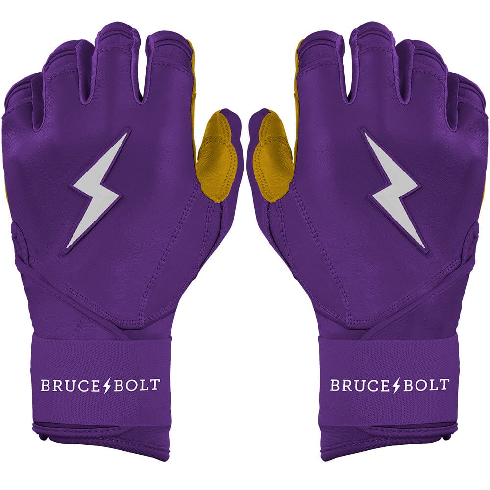 PREMIUM PRO Long Cuff Batting Gloves | Purple