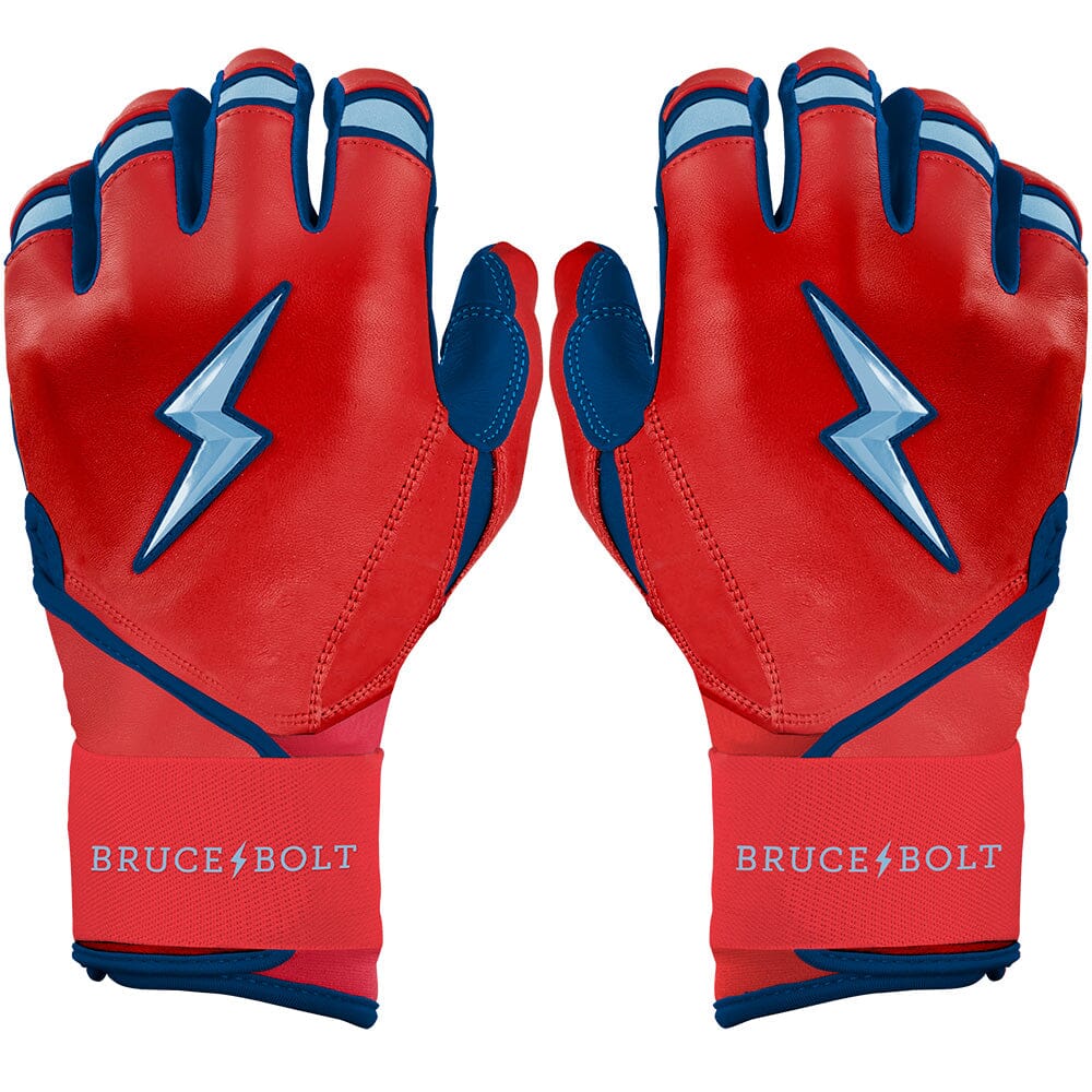 PREMIUM PRO NOOTBAAR Series Long Cuff Batting Gloves | Red