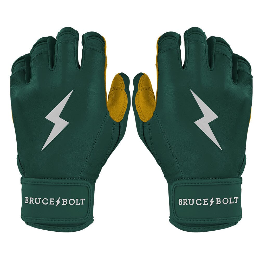 PREMIUM PRO Short Cuff Batting Gloves | GREEN