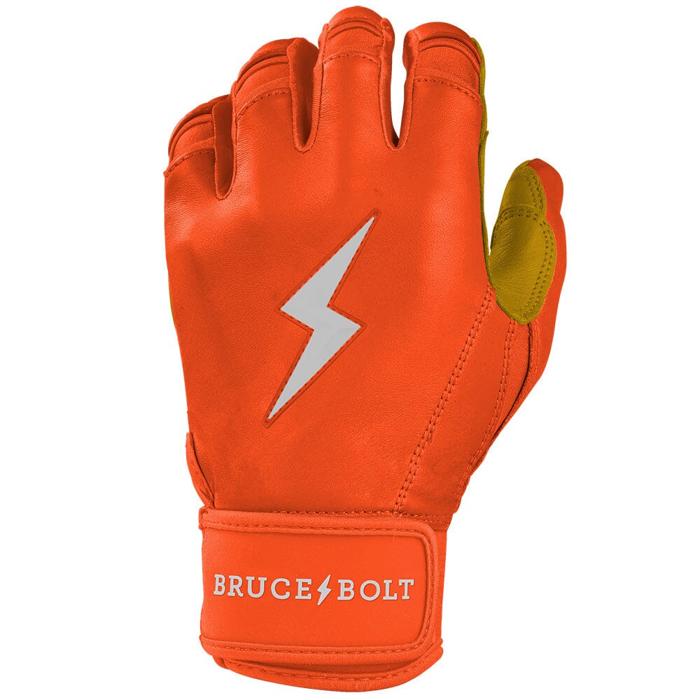 PREMIUM PRO Short Cuff Batting Gloves | ORANGE - Image 3