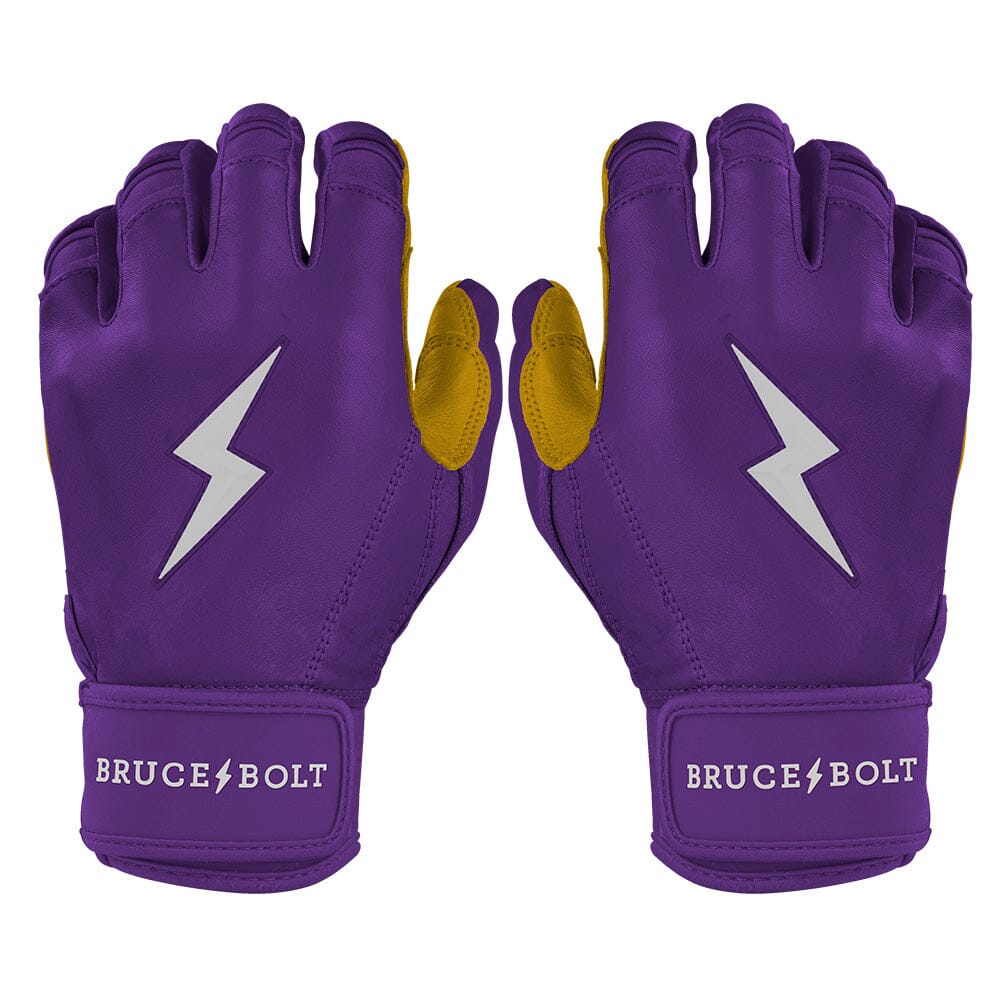 PREMIUM PRO Short Cuff Batting Gloves | PURPLE