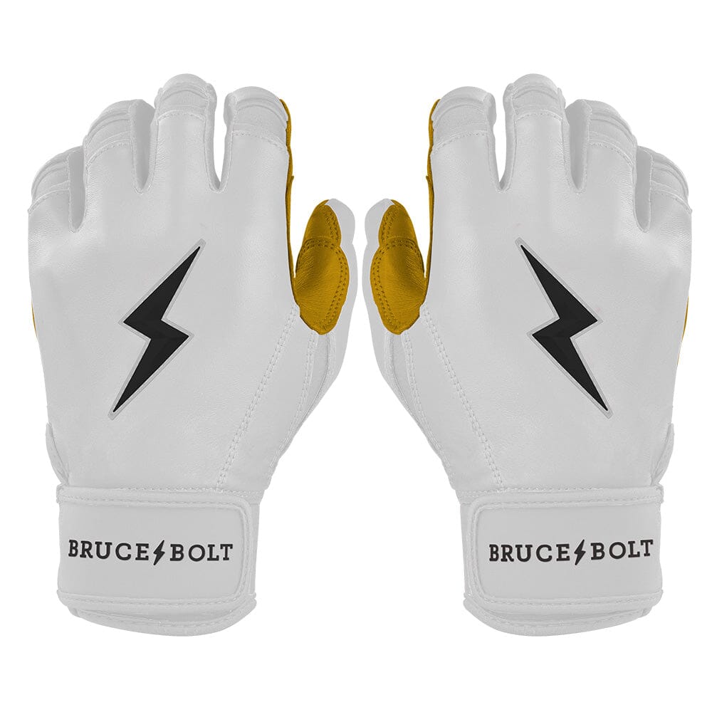 PREMIUM PRO Short Cuff Batting Gloves | WHITE